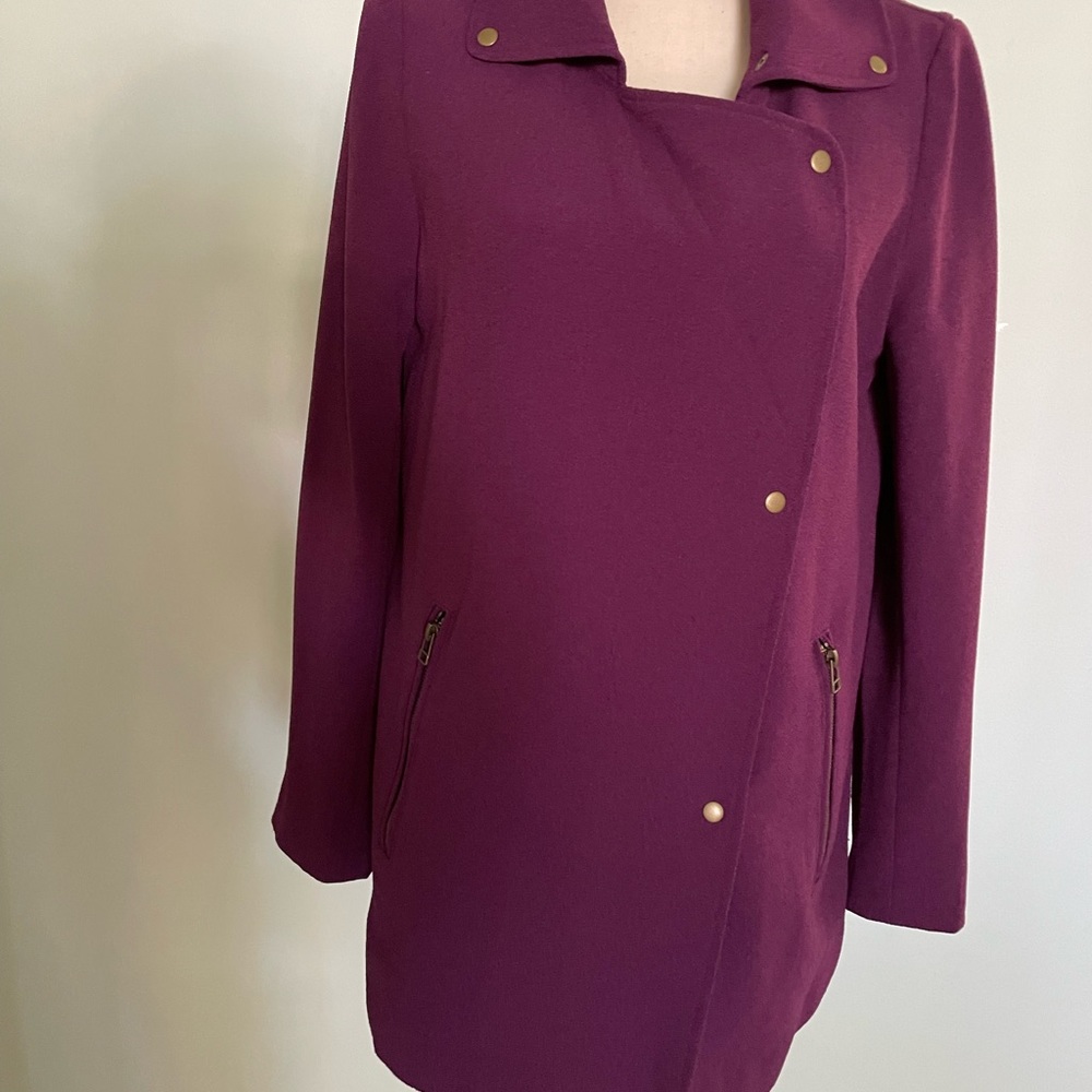Bar III purple coat. Medium. Vguc